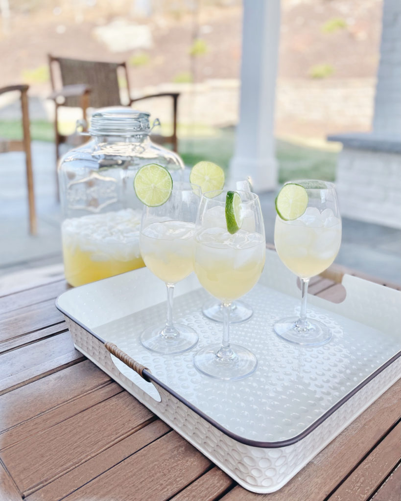 white square serving tray - outdoor patio serving essential