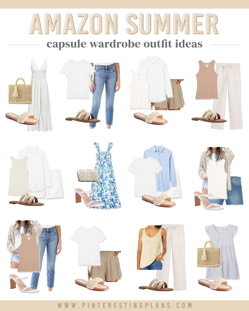 summer outfit ideas from the amazon summer capsule wardrobe 2022