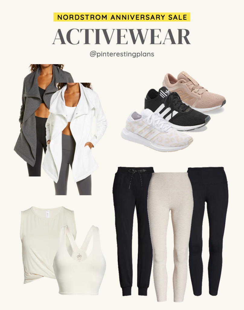 nordstrom anniversary sale 2021 activewear, workout clothes and adidas sneakers