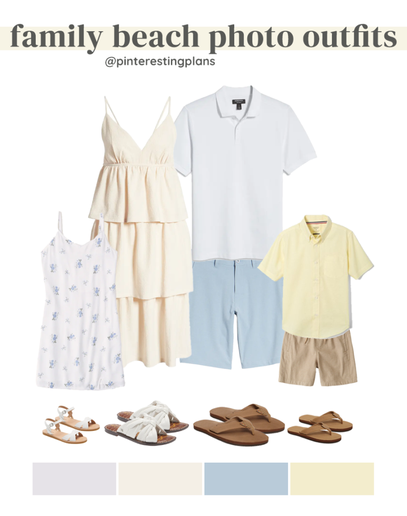 outfit ideas for summer beach family photos 2021