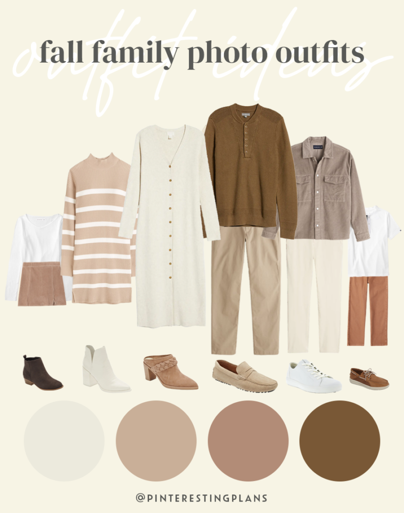 neutral fall family photo outfit ideas 2022