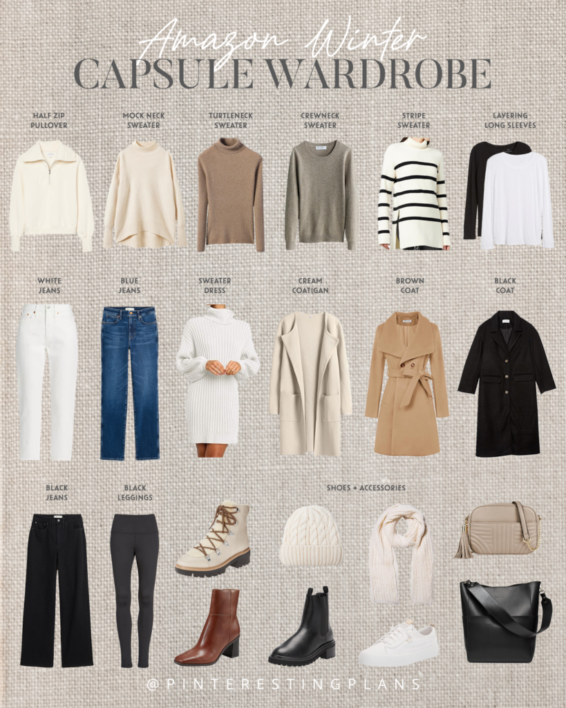 amazon winter capsule wardrobe 2023 on pinteresting plans fashion blog
