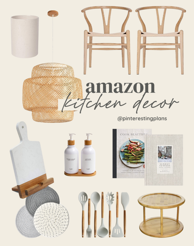 neutral kitchen decor finds from amazon