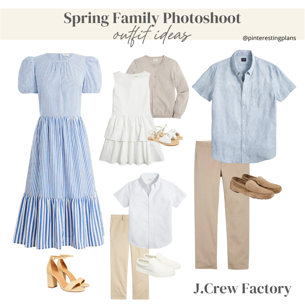 blue and white family photoshoot outfit ideas 2022