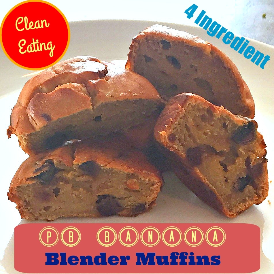 Clean Eating 4-Ingredient Blender Muffins