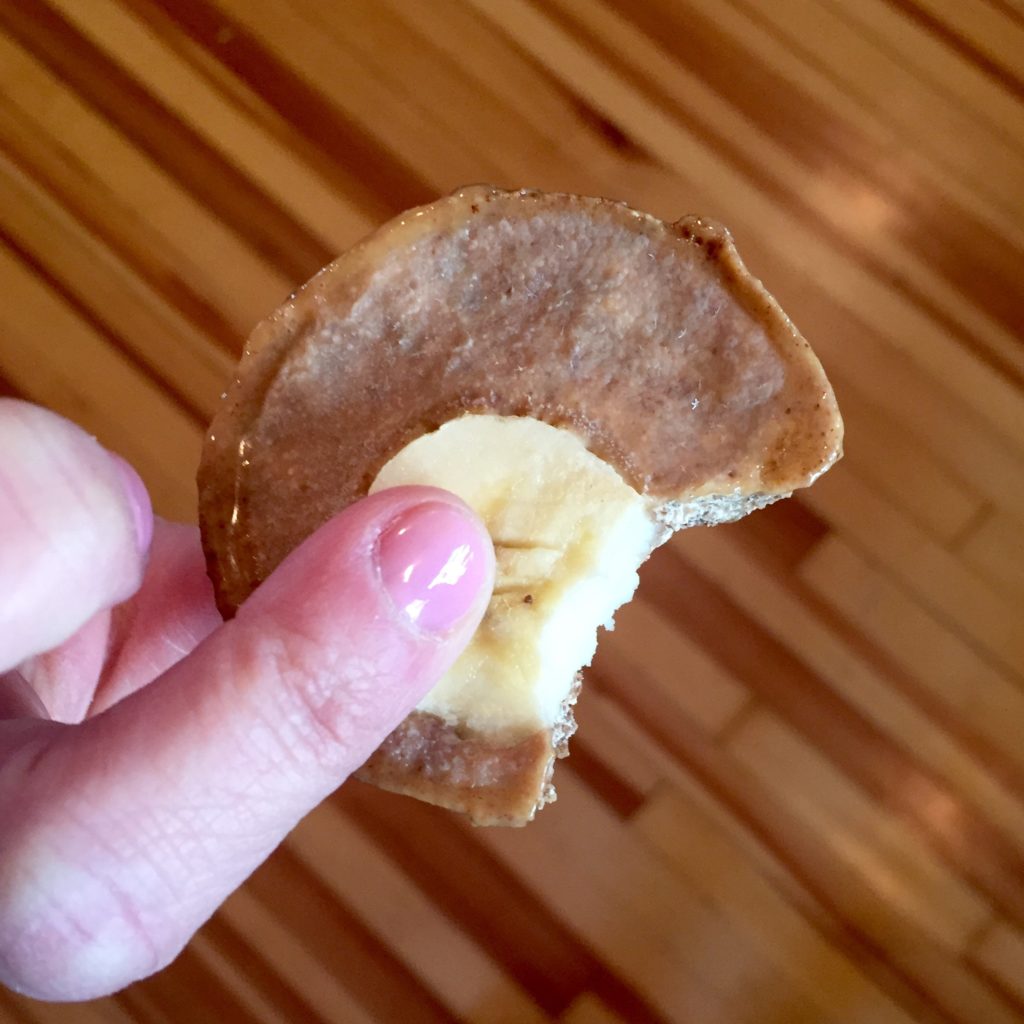 Clean Eating Frozen Almond Banana Bites