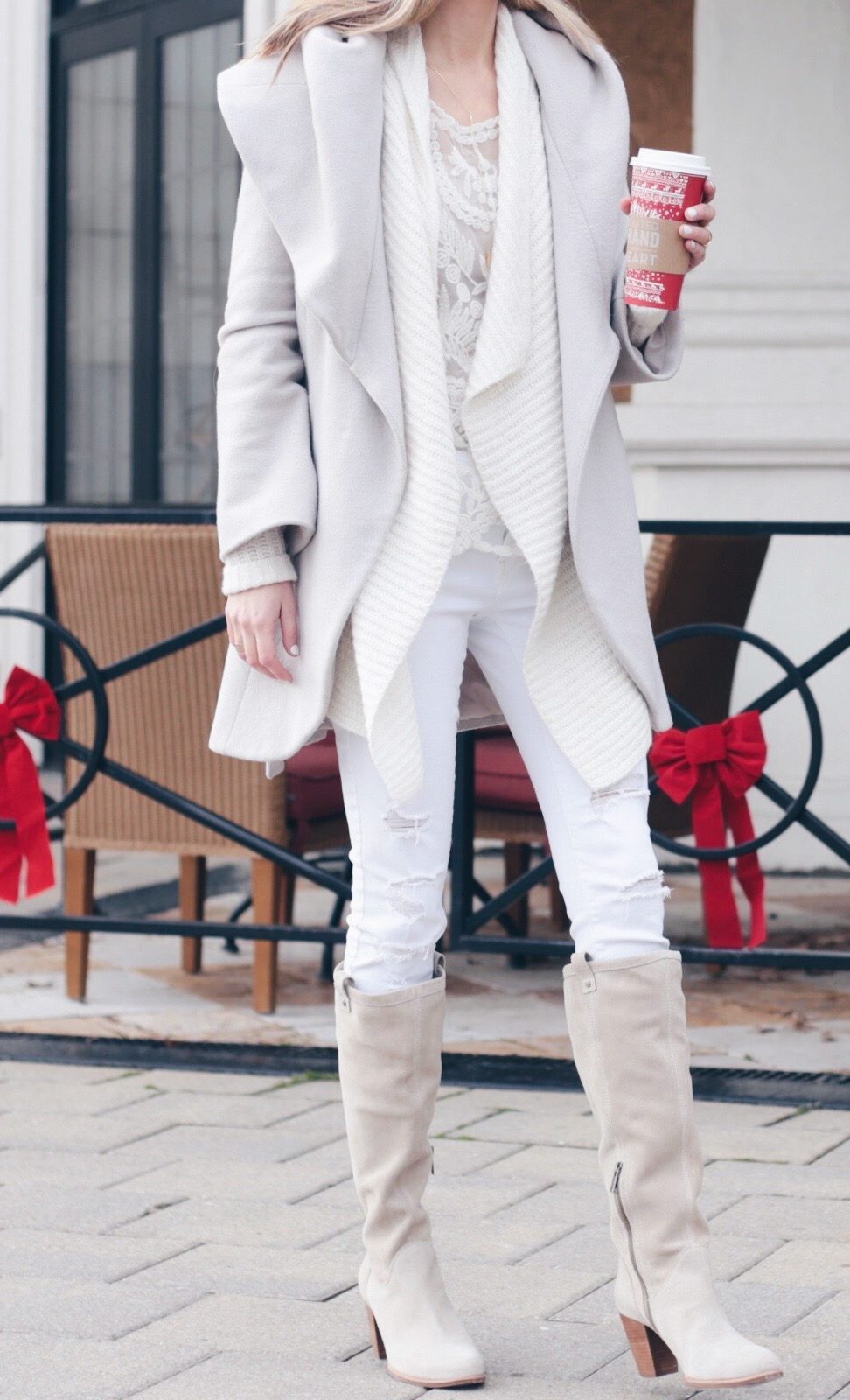 white winter clothes