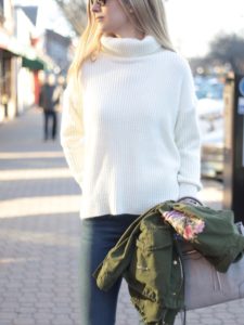 affordable white turtleneck sweater