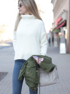 affordable winter white sweater