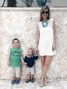ivory lace overlay tank sundress