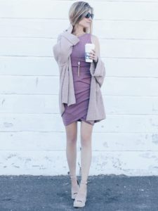 Casual Pink Spring Dress Outfit