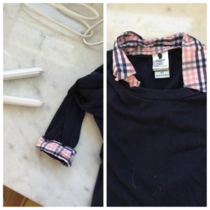 hair hacks: iron a shirt collar with a hair straightener