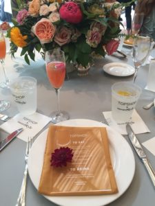 rewardstyle conference 2017 recap - garden lunch with TOPSHOP
