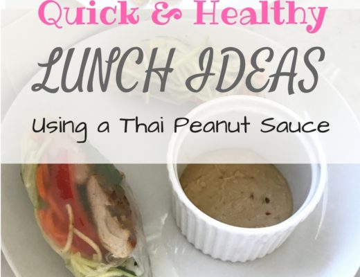 Quick Healthy Lunch Ideas using a Thai peanut sauce
