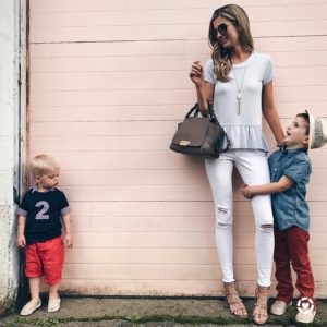 liketoknow.it.family takeover friday - pinteresting plans with children in peplum top and pajama jeans