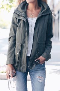 how to edit fashion blog photos - pinterestingplans in green utility jacket