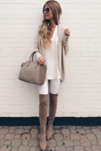 nordstrom-anniversary-sale-cardigan-barefoot-dreams-circle-cardigan-with-white-skinny-jeans-and-over-the-knee-boots-on-pinterestingplans