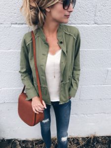 nordstrom anniversary sale outerwear favorite - peplum utlity jacket on pinterestingplans in casual Fall outfit.JPG