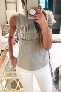 nordstrom anniversary sale tops - one shoulder ruffle tee on pinterestingplans