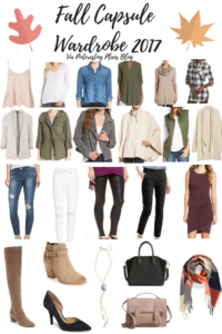 Fall Capsule Wardrobe 2017