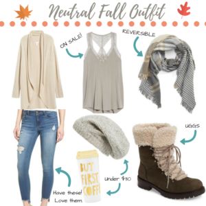 Neutral Fall Outfit Collage - October 2017