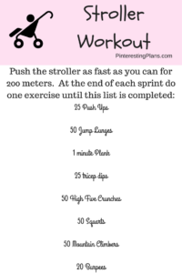 Stroller Workout from pinterestingplans