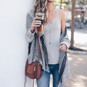 fall-transition-outfits-lace-trim-camisole-under-cardigan-on-pinterestingplans