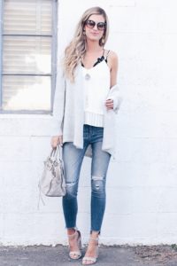 pleated white camisole - best layering pieces via pinterestingplans