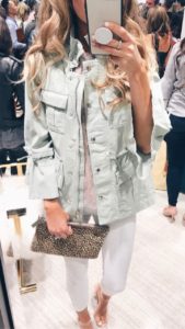 September Instagram round-up - ruffle sleeve mint green military jacket on pinterestingplans