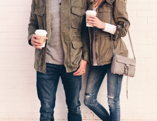 BOOKMARK THIS: his and hers green utility jackets for Fall