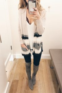 cyber week 2017 sweaters - striped cardigan sweater on sale