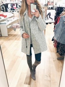 loft 40% off sale finds - gray coat Fall coat on pinterestingplans