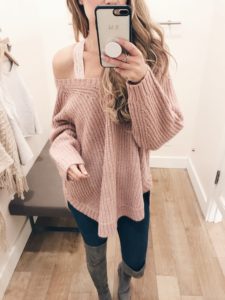 loft 40% off sale finds - oversized chunky knit tunic sweater on pinterestingplans