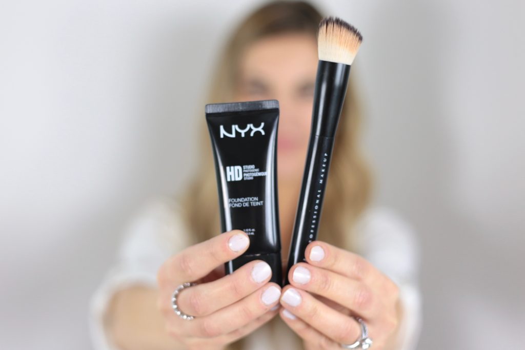 makeup tips for aging skin - NYX HD foundation review