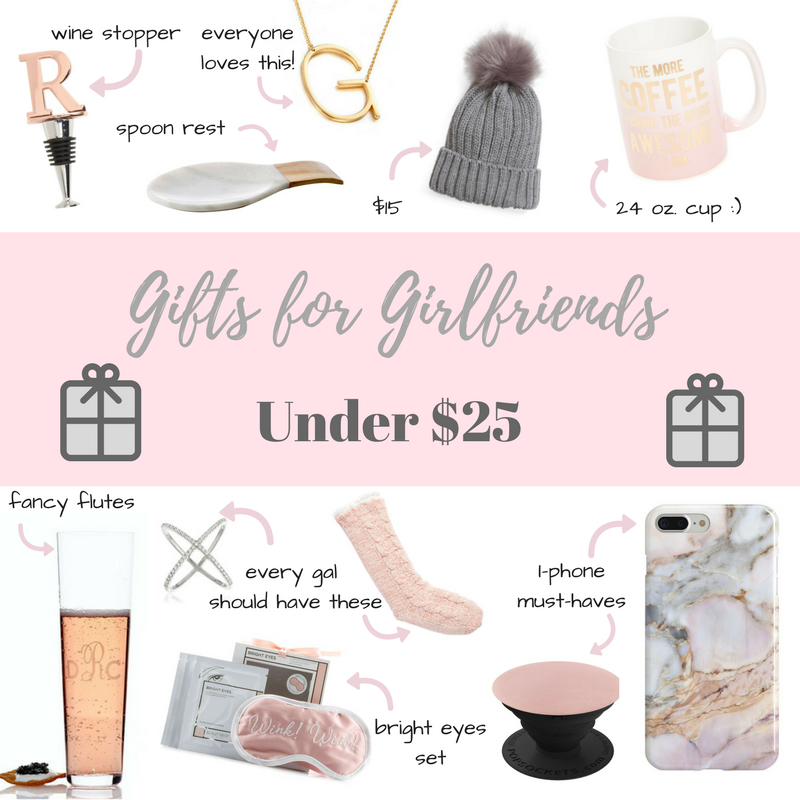 girls for girlfriends under $25 - holiday gift guide 2017