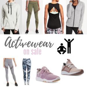 Activewear on sale this weekend