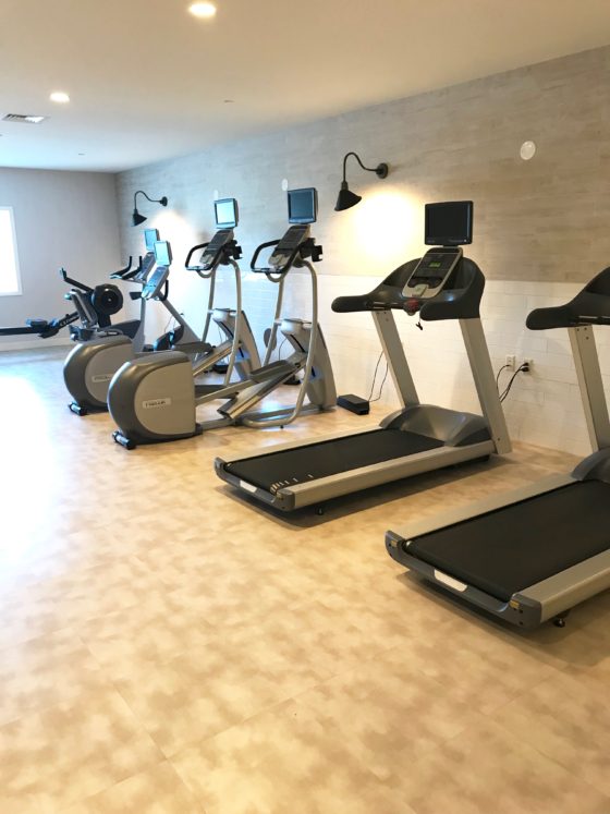 delamar hotel review - fitness center treadmills