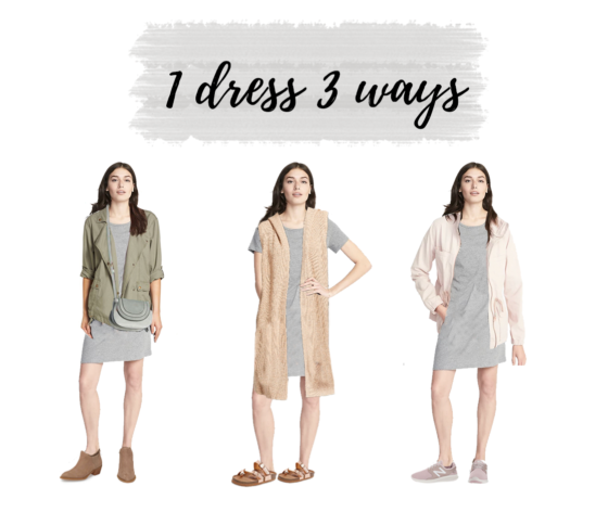 Casual Spring Dresses – How To Restyle One Dress Three Ways
