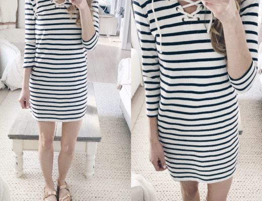 Old Navy President's Day Weekend Sale- Striped Lace-Up Dress