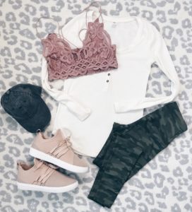 Weekly Wrap Up 2/16 - Henley/camo leggings