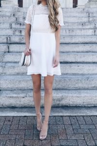 White Short Bridal Shower Dress
