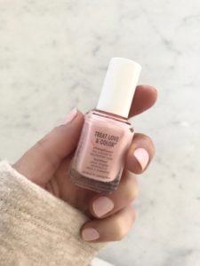 spring nail polish shades 2018 - pale pink essie treat love color in pinked to perfection on pinterestingplans