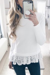 Weekly Wrap Up - Eyelet Sweatshirt