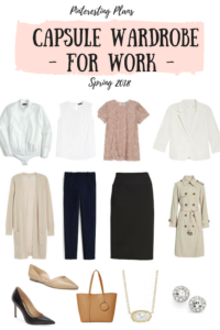 Pinteresting Plans Spring Capsule Wardrobe for Work 2018