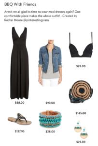 Spring outfit collages from Nordstrom - weekend maxi dress outfit on pinteresting plans fashion blog