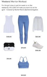Spring outfit collages from nordstrom - weekend warrior workout outfit on pinteresting plans fashion blog