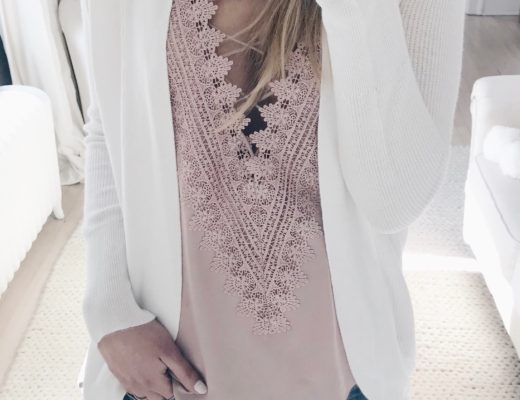 Weekly Wrap-Up - Lace Up Cami/Cardigan