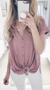 Weekly Wrap-Up - Tie Front Tshirt