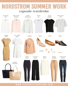 business casual summer capsule wardrobe for work from nordstrom 2021