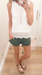 4th of July LOFT Sale - Eyelet tank
